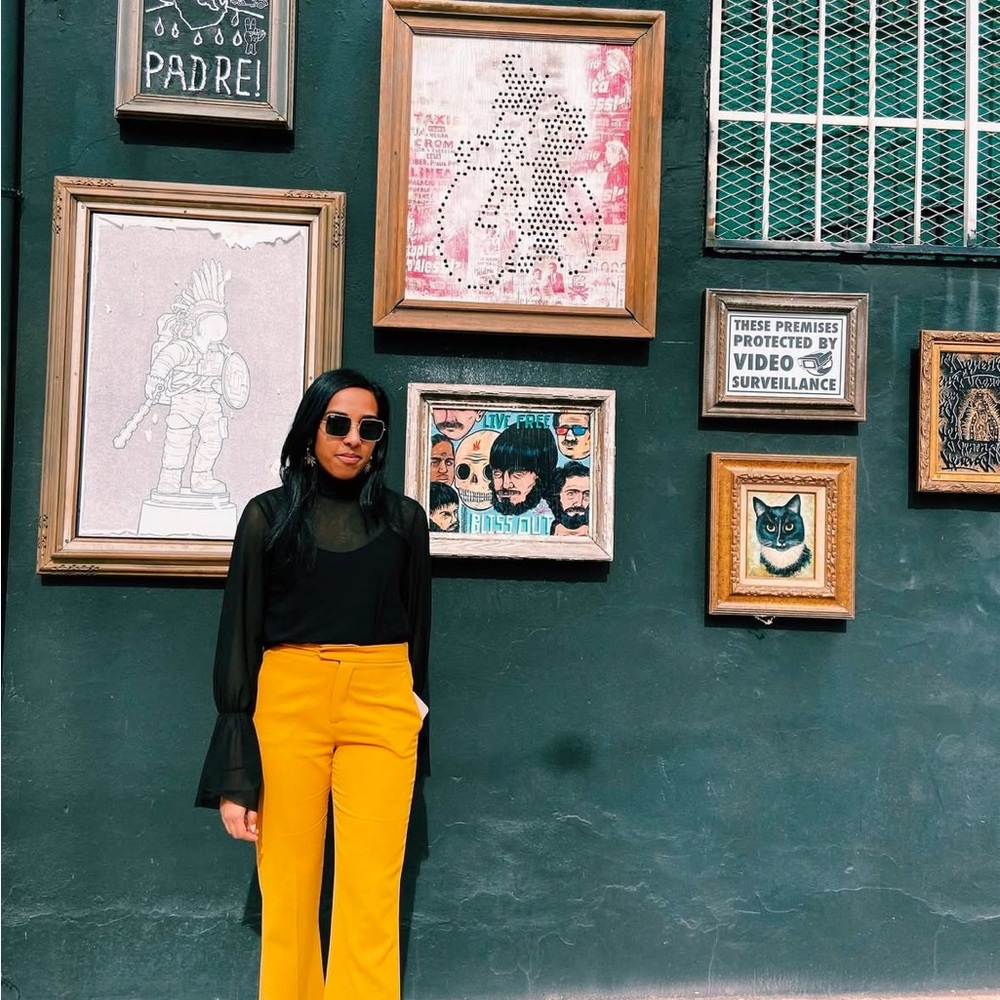 Zara Mustard Flare Pants